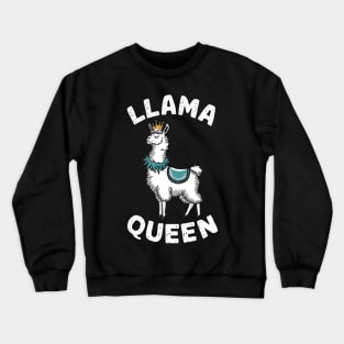 Llama Drama Queen Funny Llama posing shirt Crewneck Sweatshirt